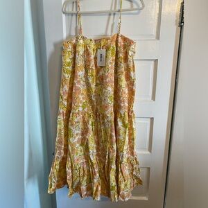 NWT Floral Boho Midi Dress
